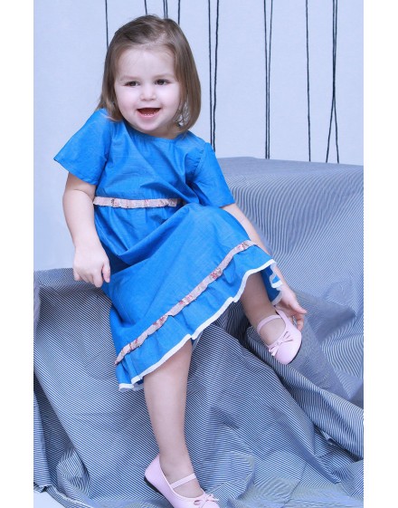 Little bloomy blue ruha