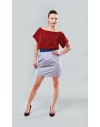 Gumis derekú rövid szoknya